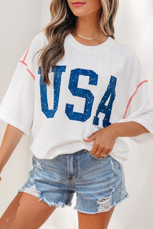 USA Ribbed Top