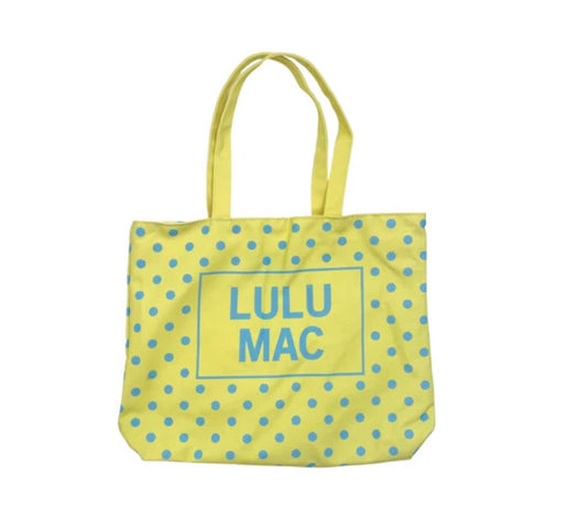 Yellow Lulu Mac Polka Dot Tote