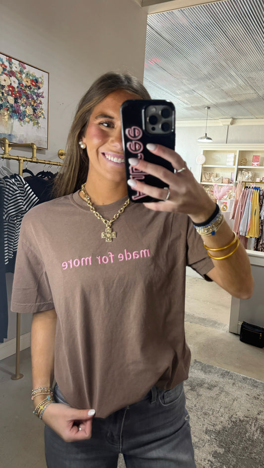 Made for More Embroidered Tee