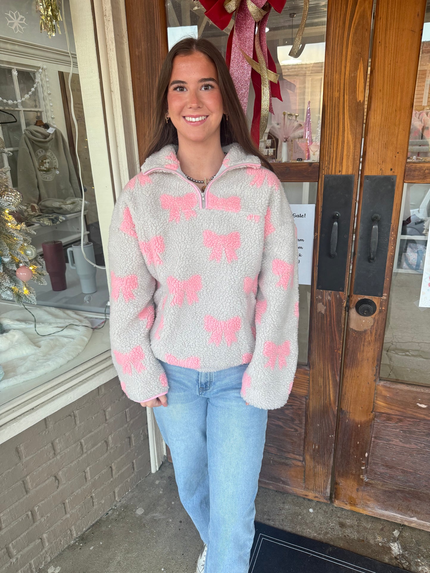 Fleece Bow Pullover