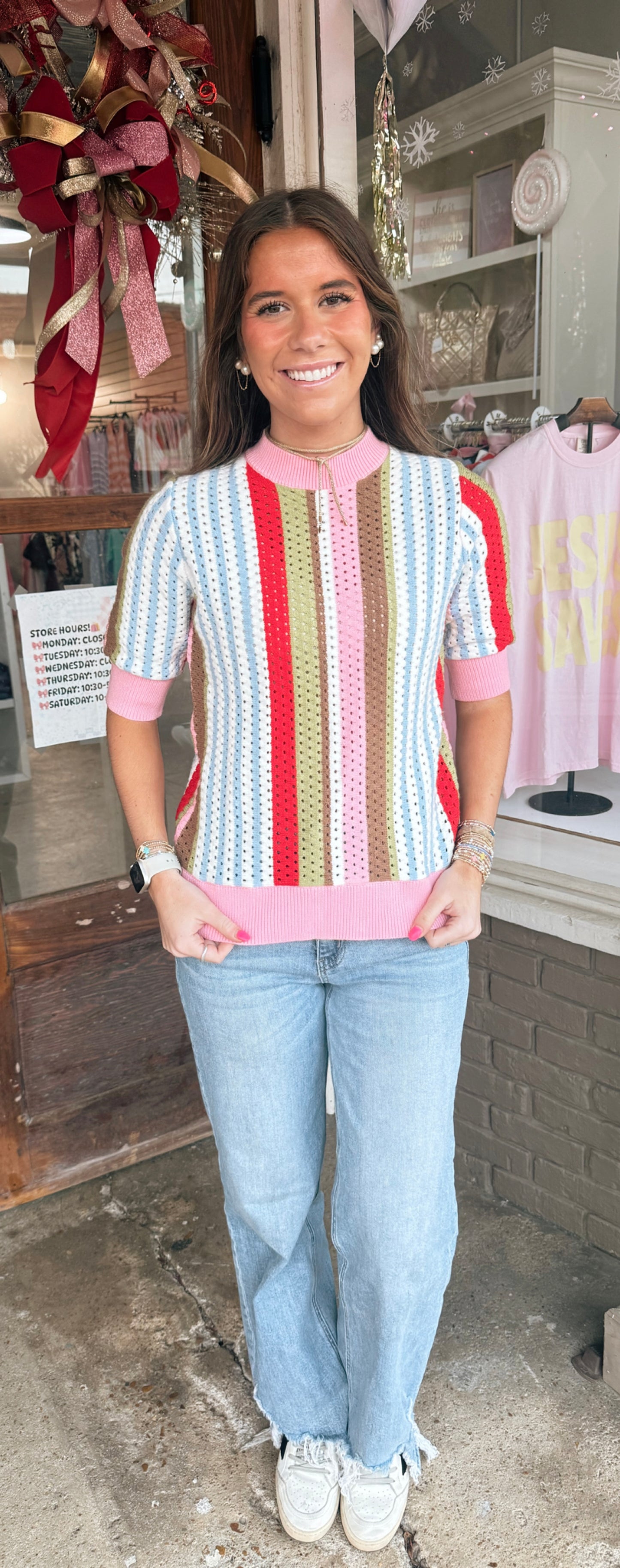Multicolor Stripe Top