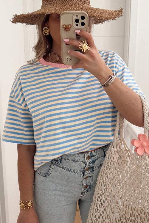 Blue Striped Tee