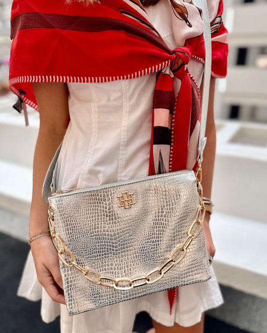 Caroline Hill Silver Ariana Crossbody