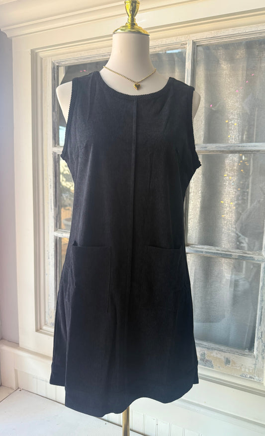 Black Corduroy Dress