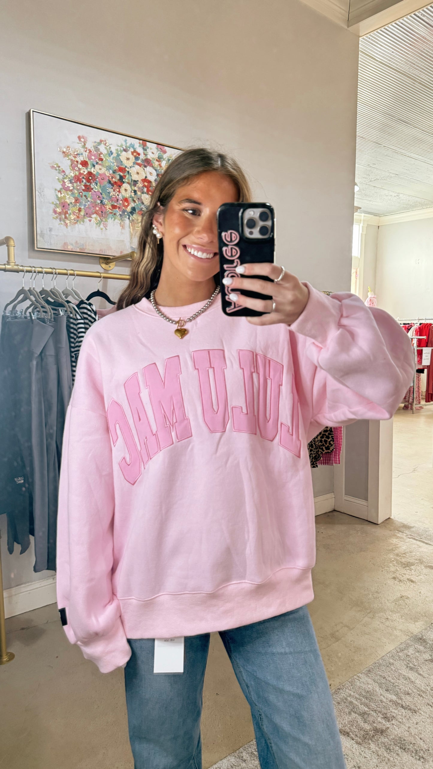 Pink Monochrome Lulu Mac Sweatshirt