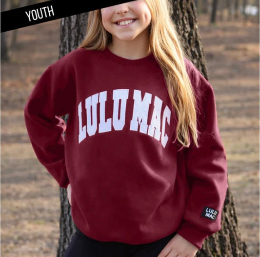 Maroon Youth Lulu Mac Sweatshirt