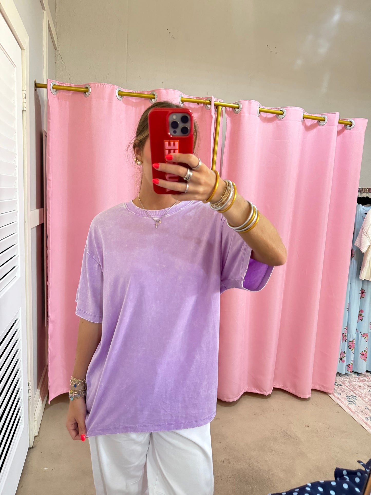 Purple Mineral Washed Tee