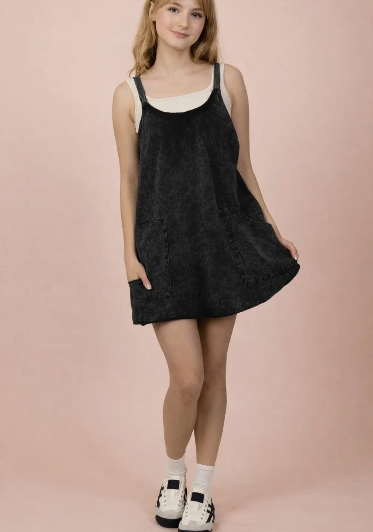 Black Athletic Dress with Built in Shorts