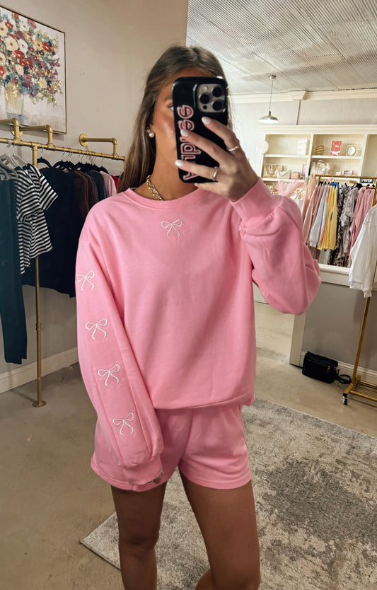 Bow Pullover & Short Set