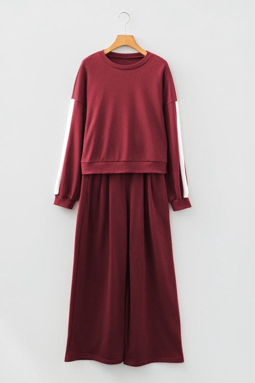 Maroon Pant Set
