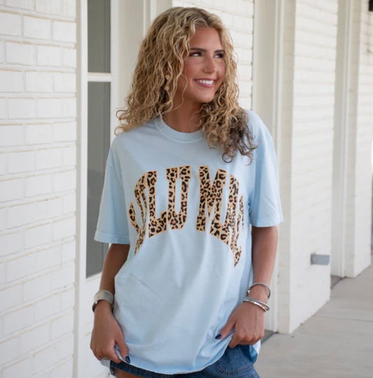 Blue Leopard Lulu Mac Tee