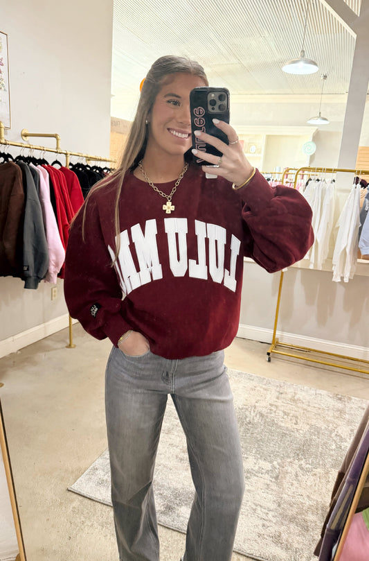 Maroon Lulu Mac Sweatshirt
