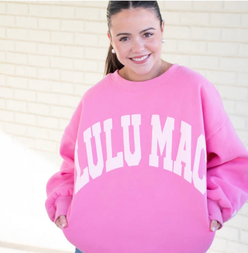 Lulu Mac Pink Puff Sweatshirt