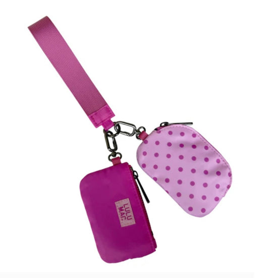 Lulu Mac Pink/Hot Pink Wristlet