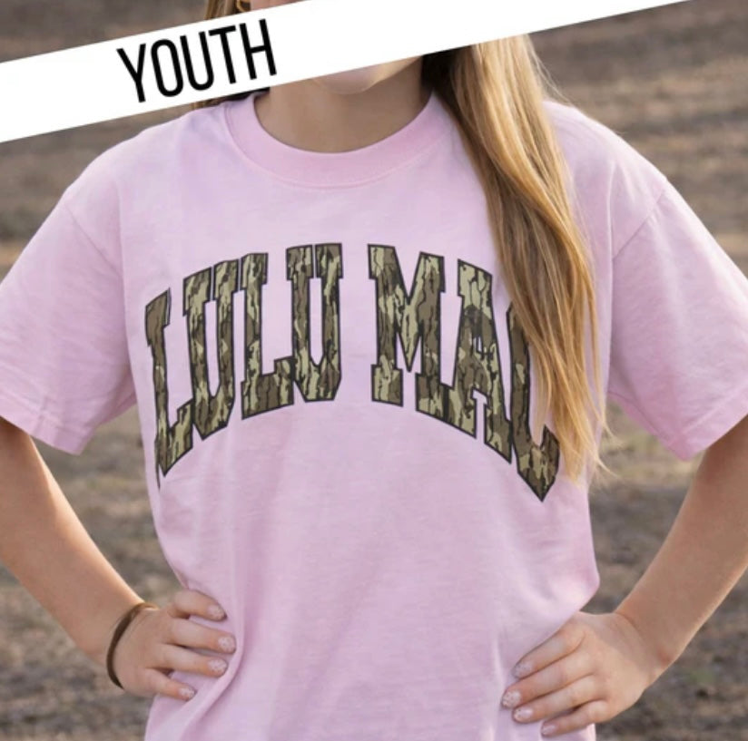 Youth Bottomland Lulu Mac Pink Comfort Color Tee