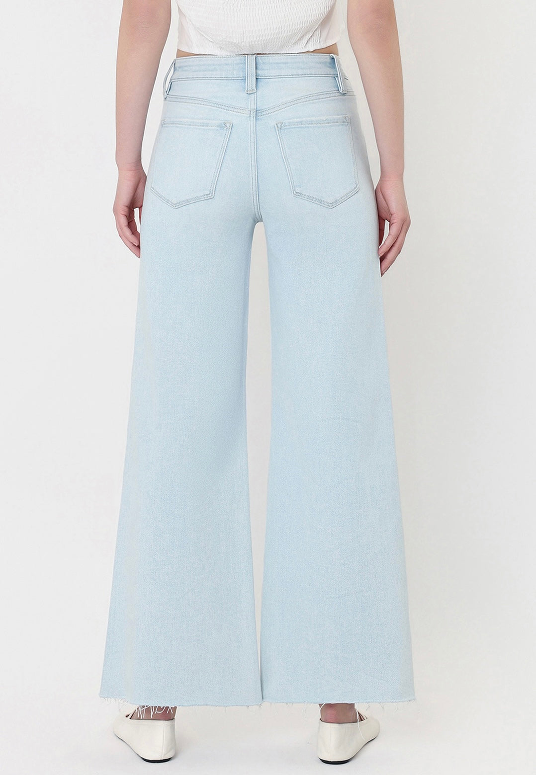 Vervet Light Wash Raw Hem Jeans