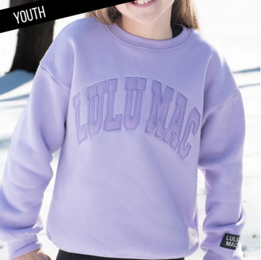 Youth Lavender Lulu Mac Sweatshirt