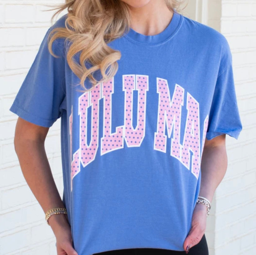 Lulu Mac Blue Polka Dot Tee