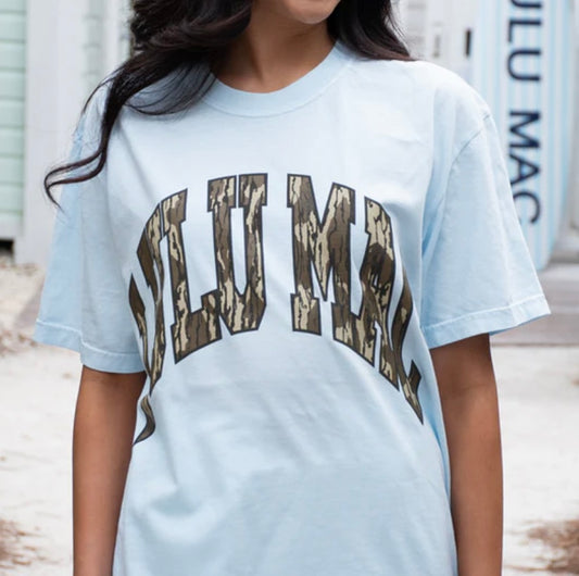 Bottomland Lulu Mac Blue Comfort Color Tee