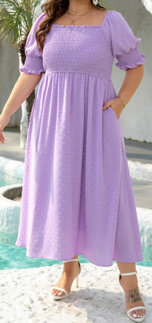 Purple Plus Dress