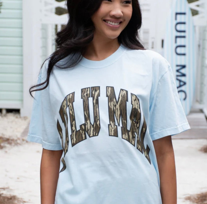 Bottomland Lulu Mac Blue Comfort Color Tee