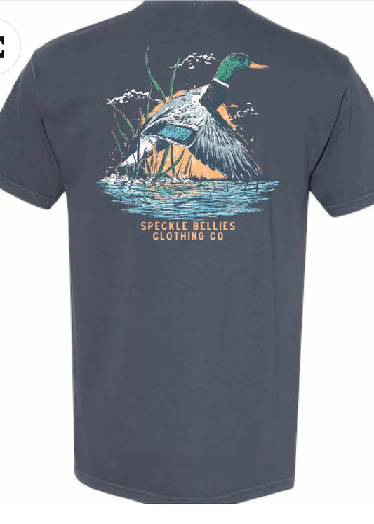 Dark Blue Speckle Bellies Tee