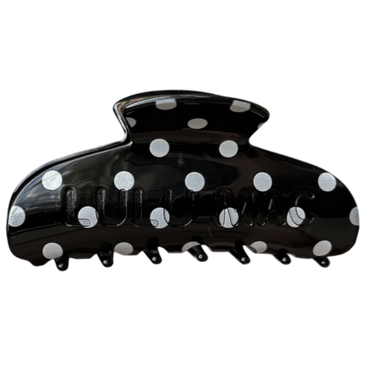 Lulu Mac Black/White Dot Clip