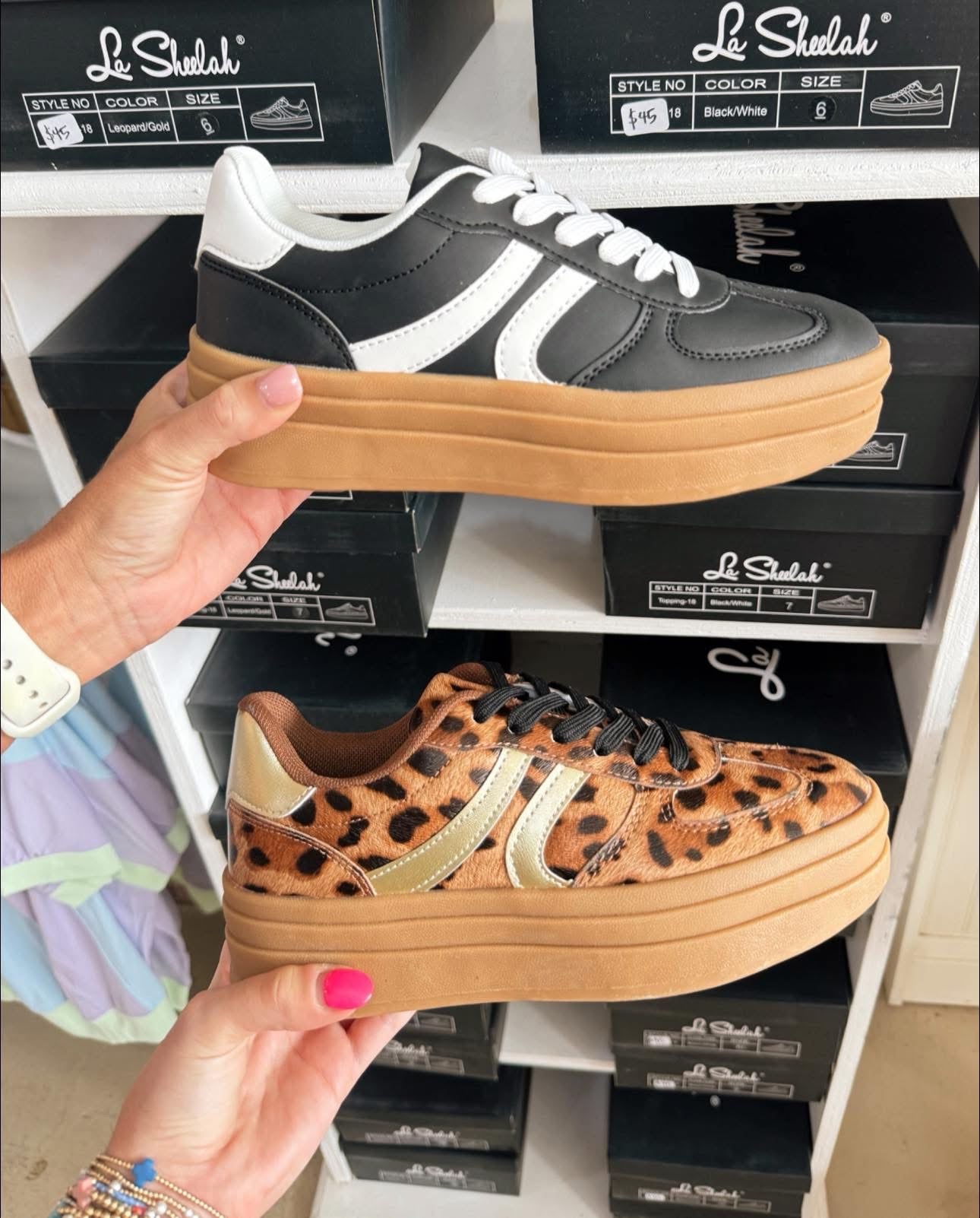 Leopard & Black Sneaker