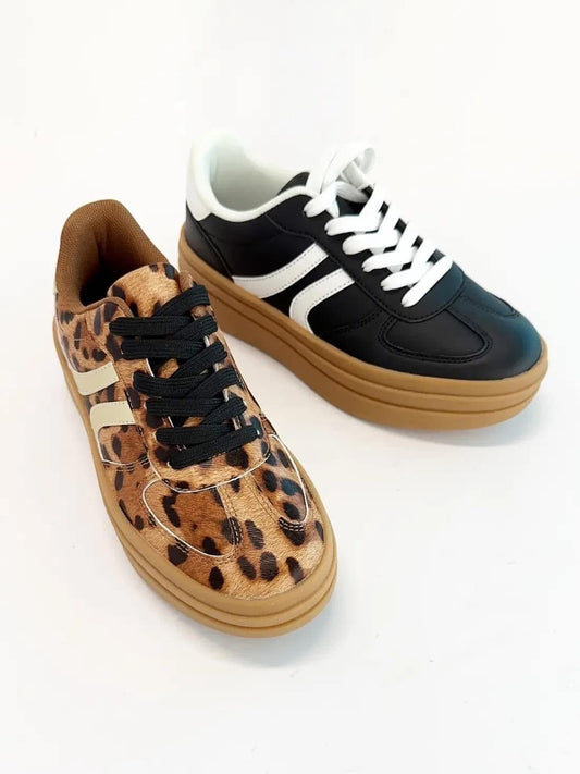 Leopard & Black Sneaker