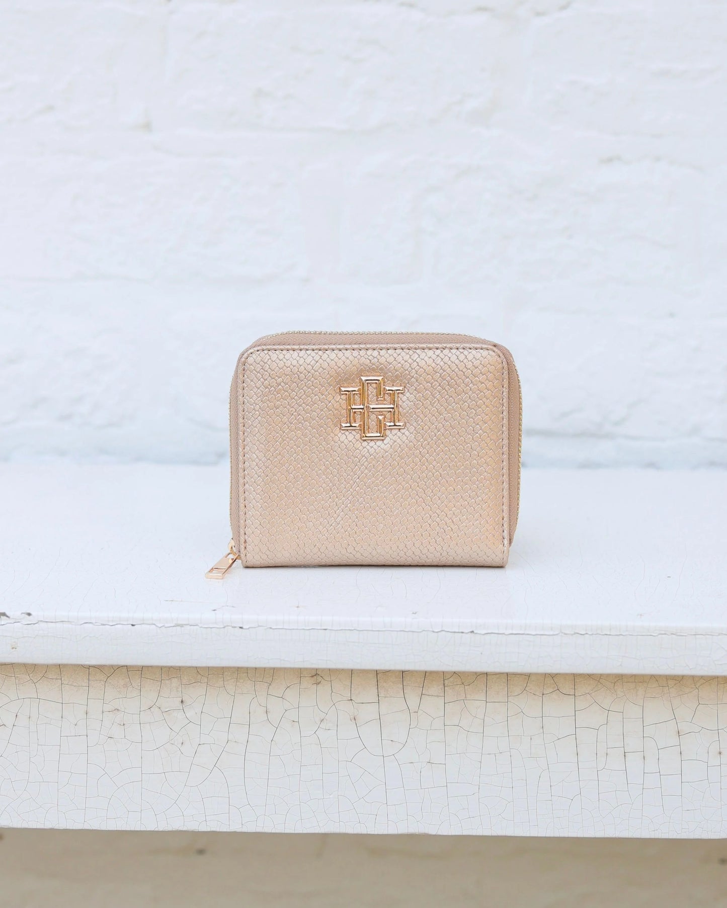 Caroline Hill Woven Gold Blakely Wallet