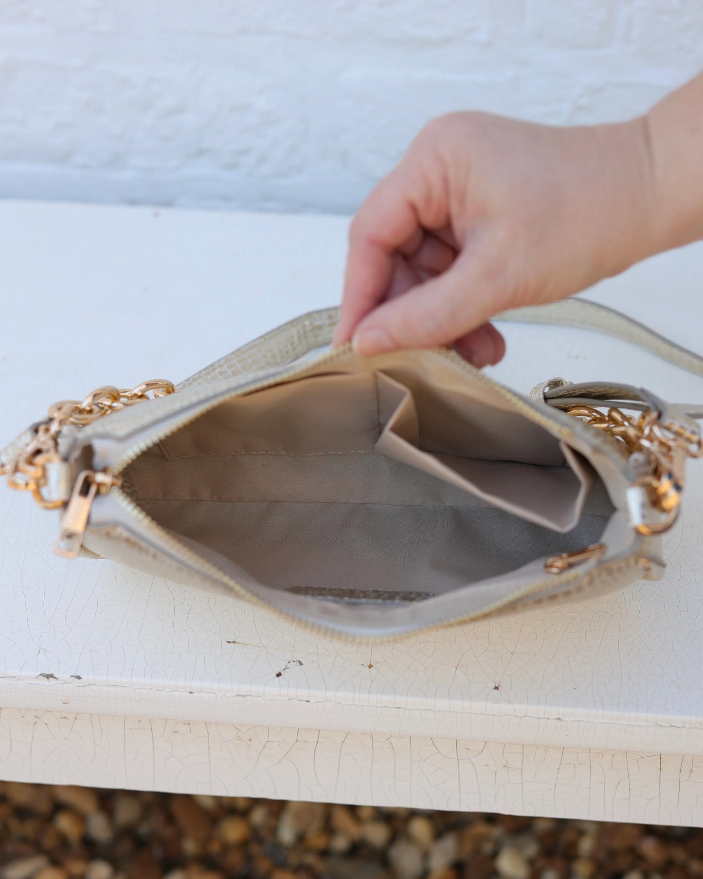 Caroline Hill Gold Crossbody