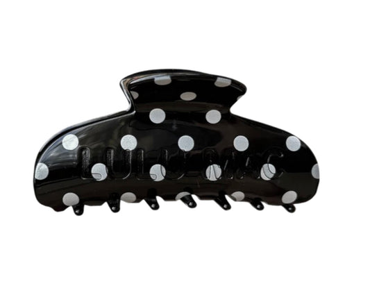 Lulu Mac Black/White Dot Clip