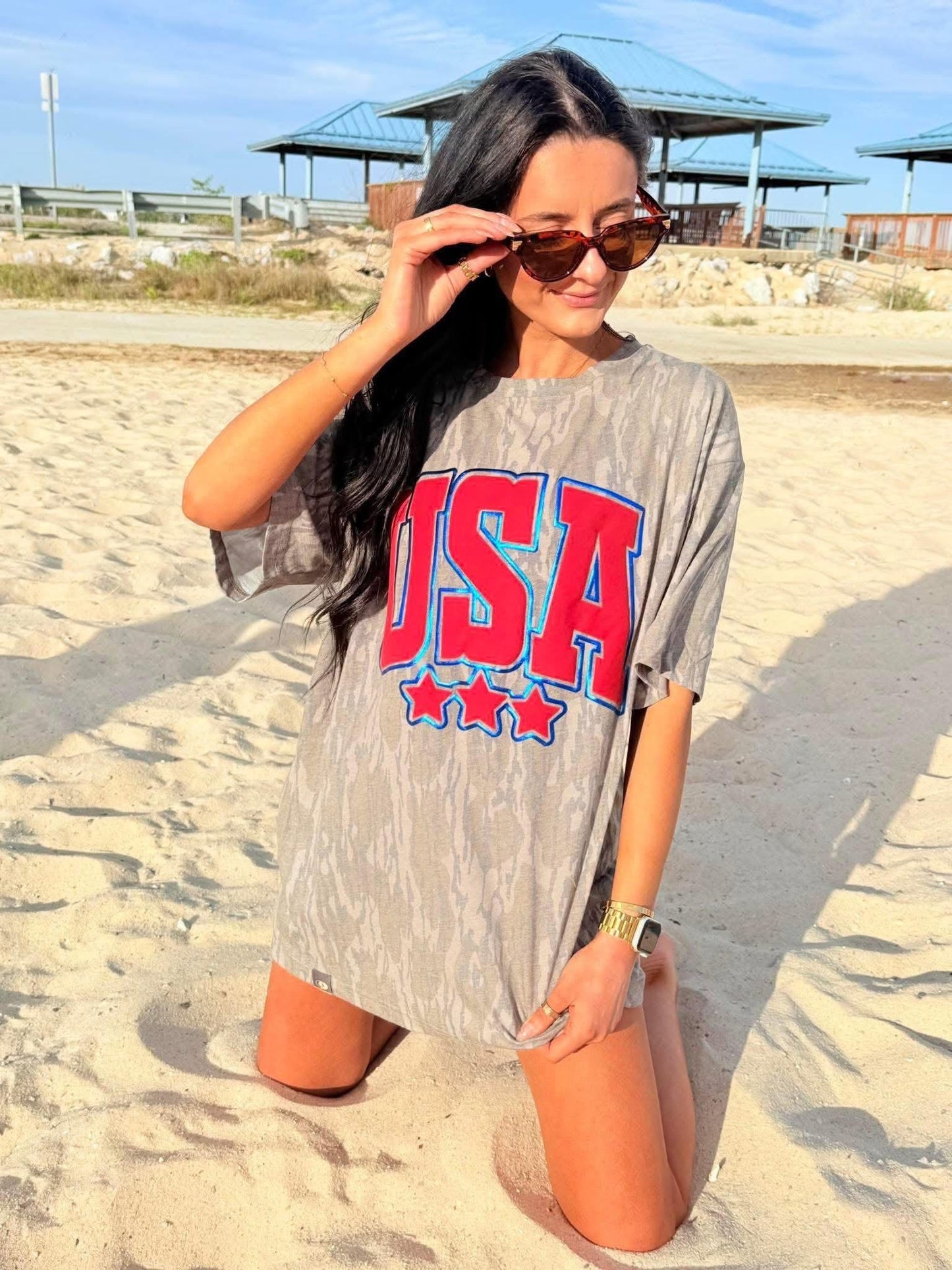 Mossy Oak Camo USA Tee