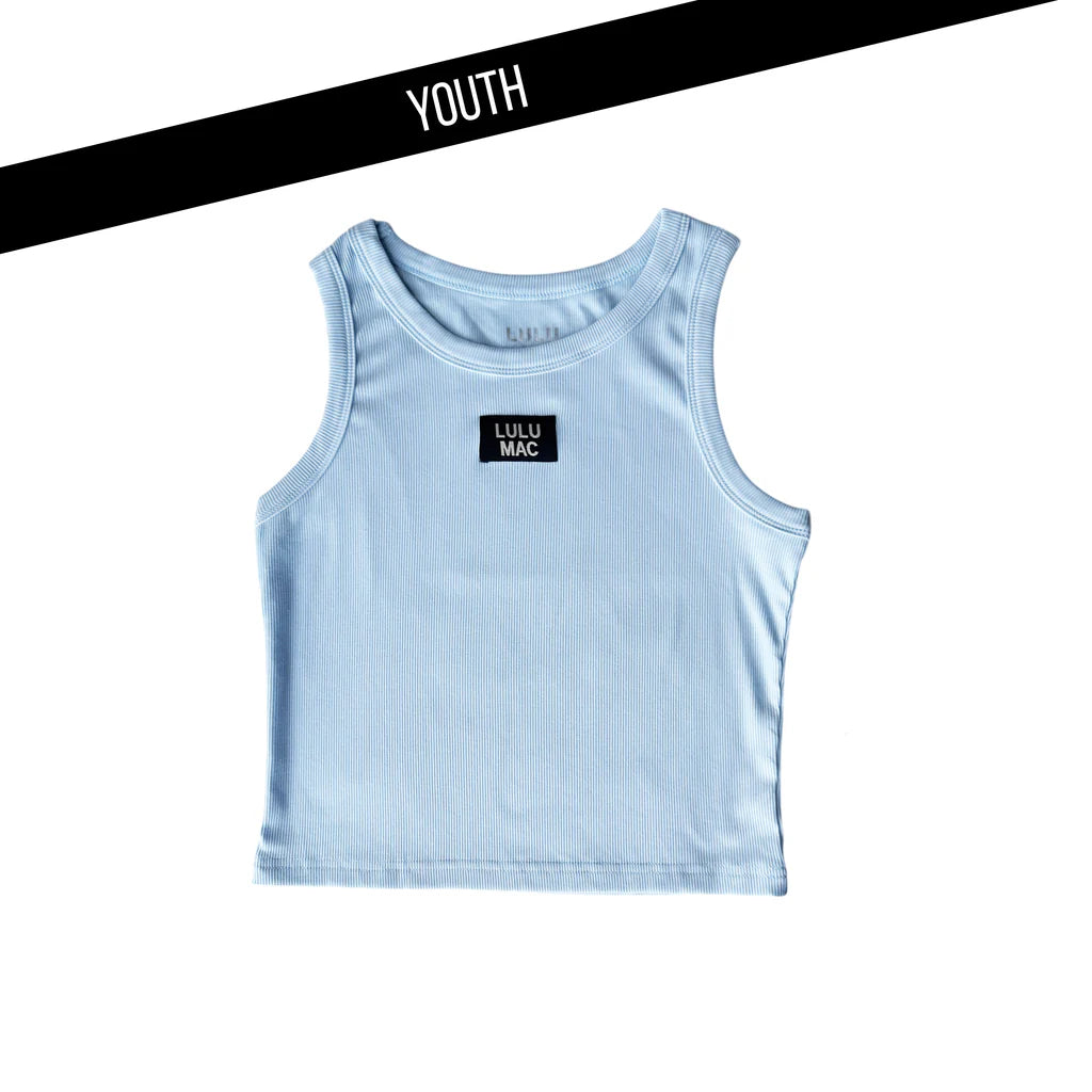 Youth Light Blue Lulu Mac Tank