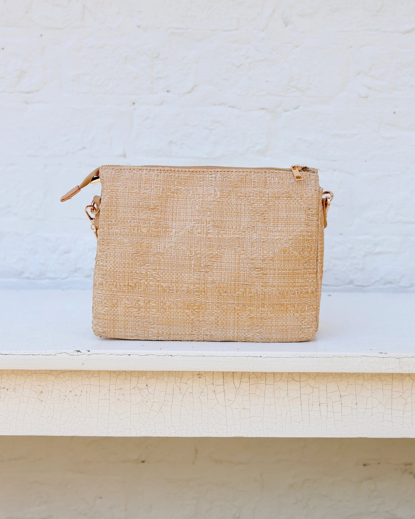 Caroline Hill Ariana Natural Crossbody Bag