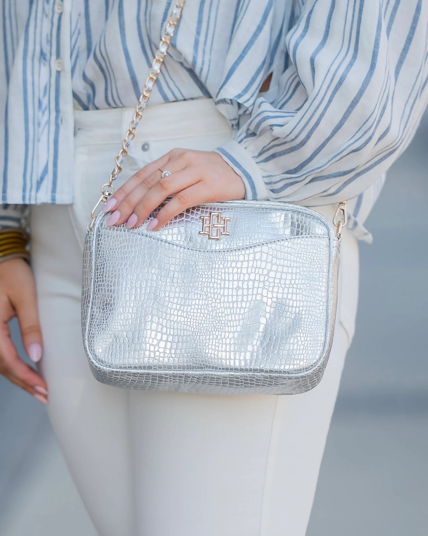 Caroline Hill Silver Fiona Crossbody
