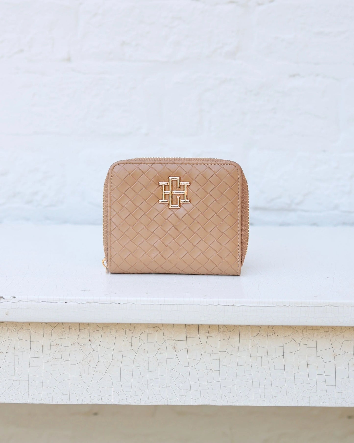 Caroline Hill Woven Tan Blakely Wallet