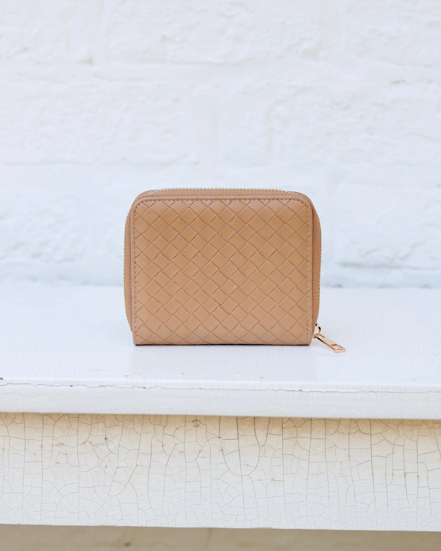 Caroline Hill Woven Tan Blakely Wallet