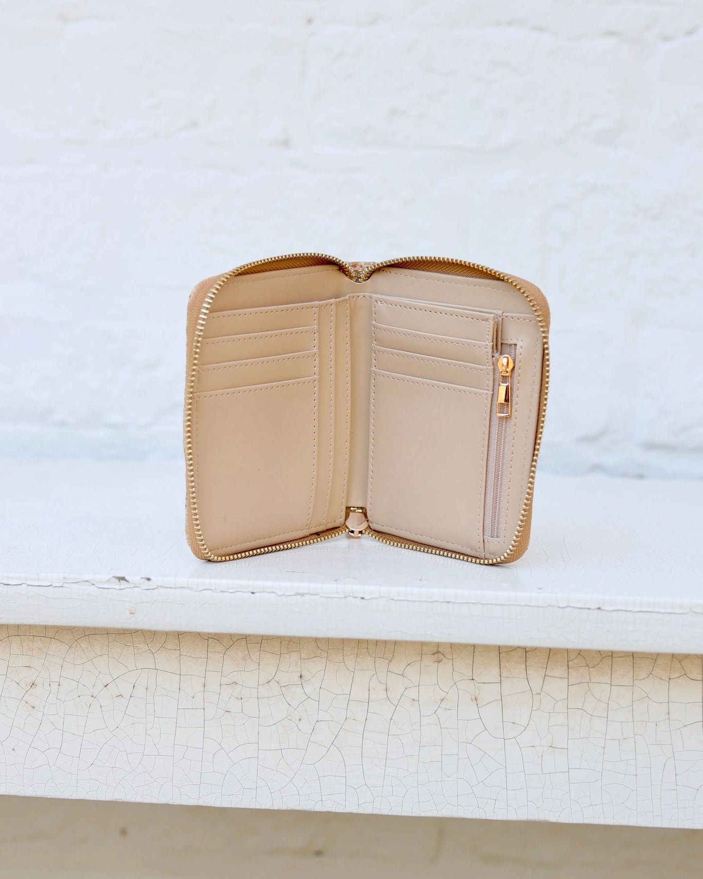 Caroline Hill Woven Tan Blakely Wallet