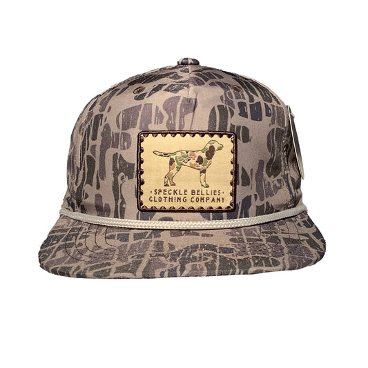 Youth Camo Dog Patch Rope Speckle Bellies Hat