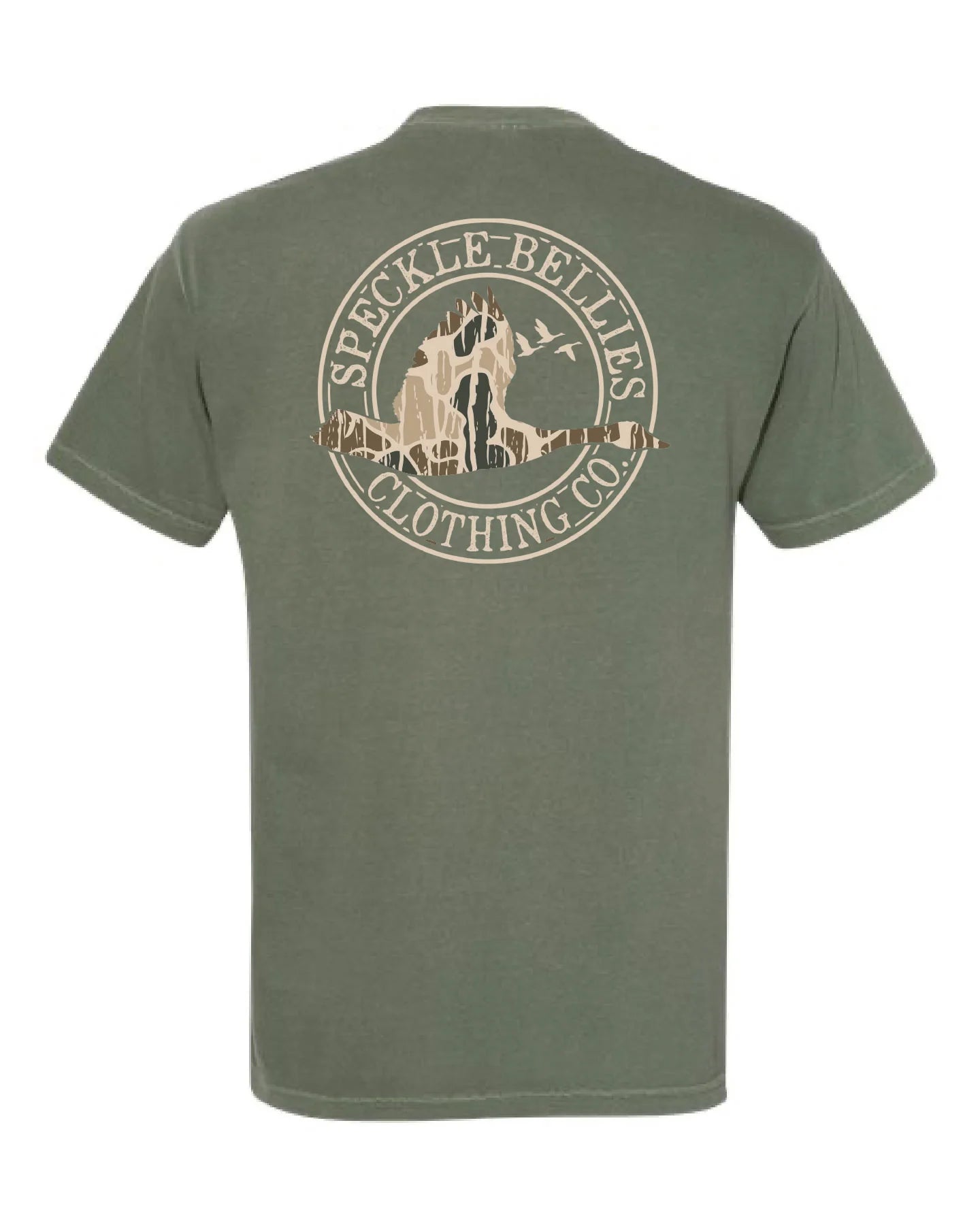 Moss Speckle Bellies Camo Logo Tee