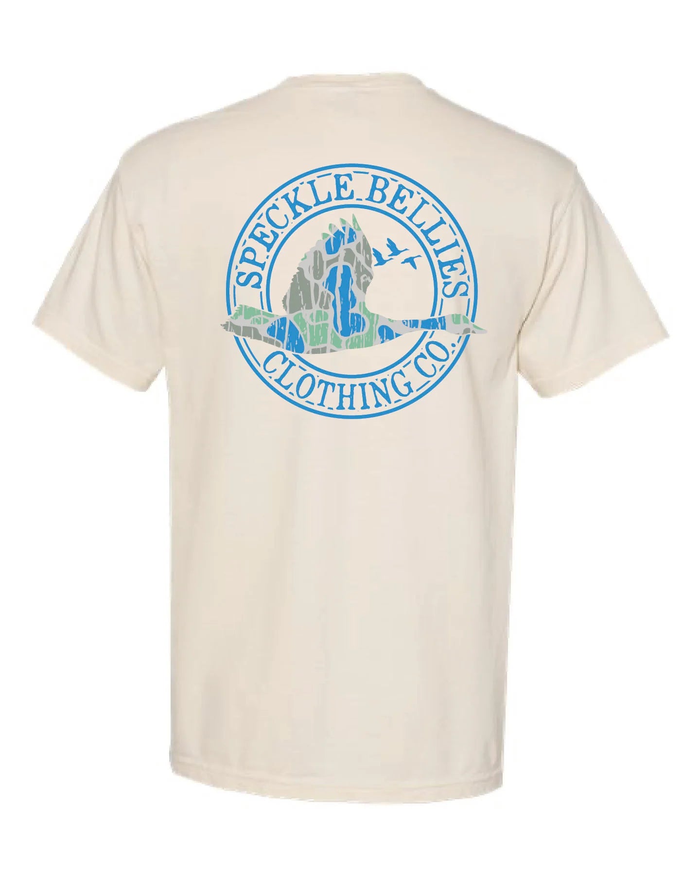 Ivory Camo Speckle Bellies Logo Tee