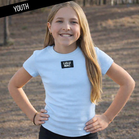 Lulu Mac Youth Light Blue Baby Doll Tee
