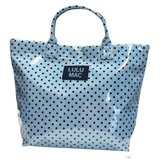 Lulu Mac Light Blue/Navy Dot Bag