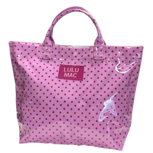 Lulu Mac Light Pink/Hot Pink Dot Tote Bag