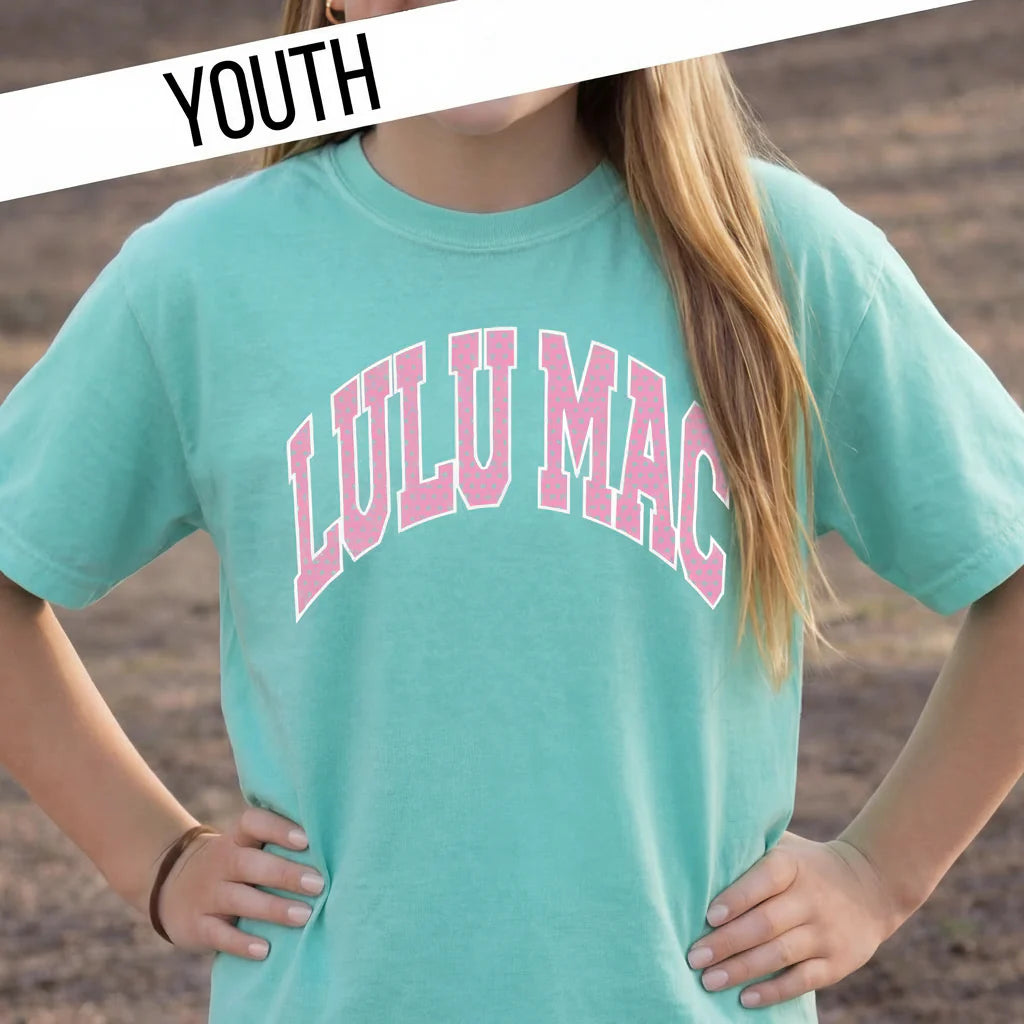 Lulu Mac Youth Mint Polka Dot Tee