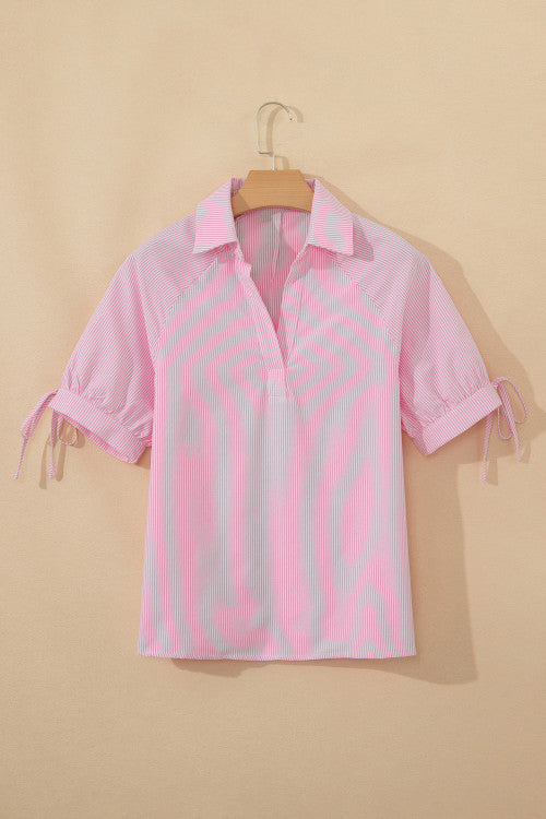 Pink Striped Top