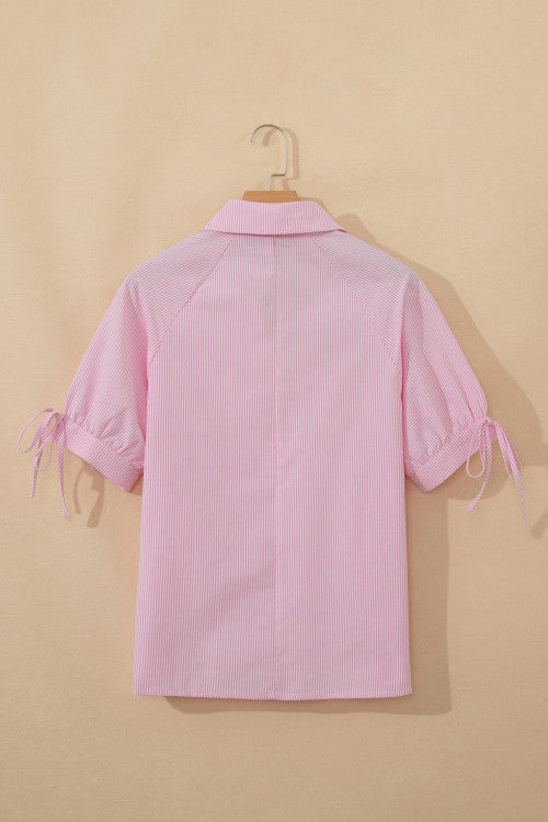 Pink Striped Top