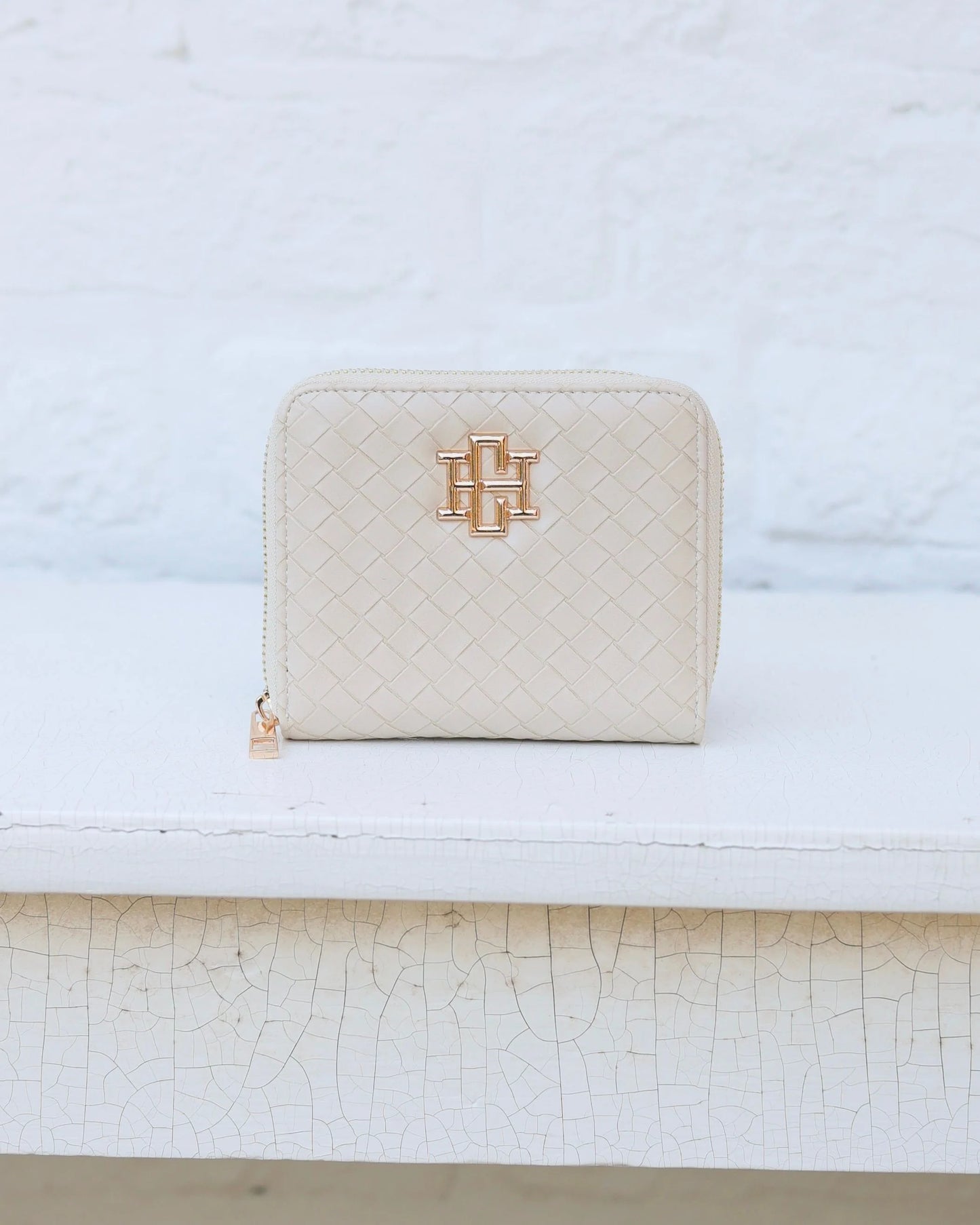Caroline Hill Woven Almond Blakely Wallet