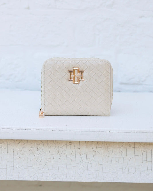 Caroline Hill Woven Almond Blakely Wallet